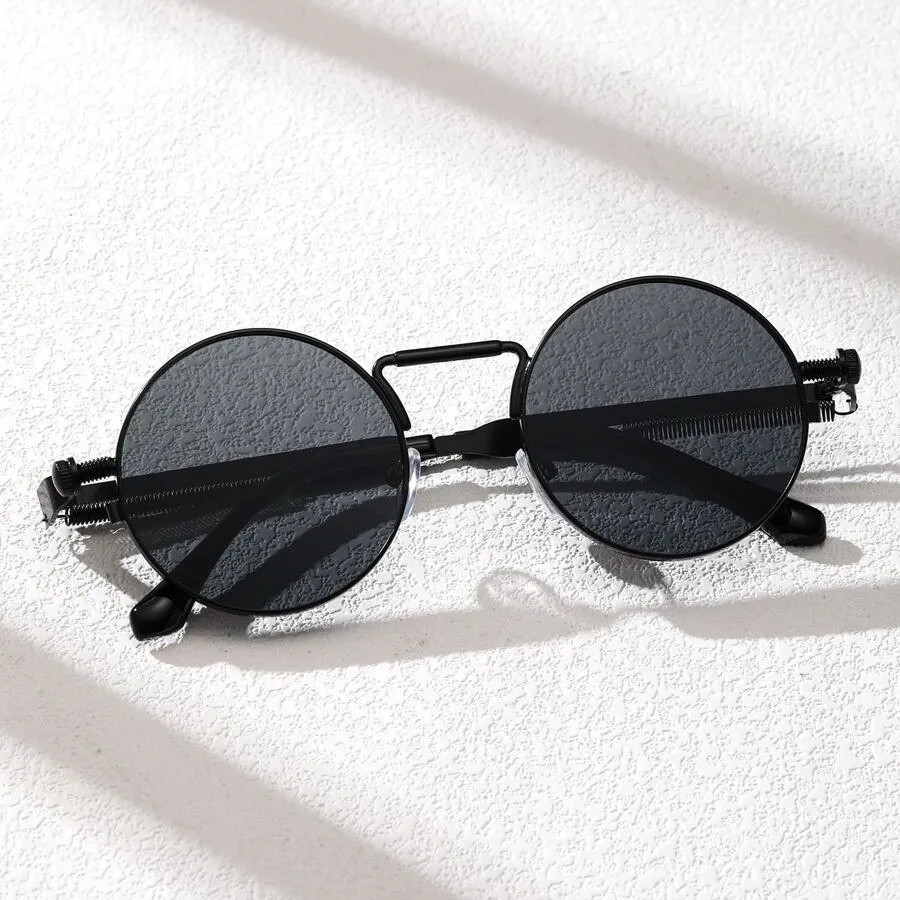 Upgrade Your Look with These Stylish Men's Vintage Round Frame Sunglasses | Temu Affiliate Program
