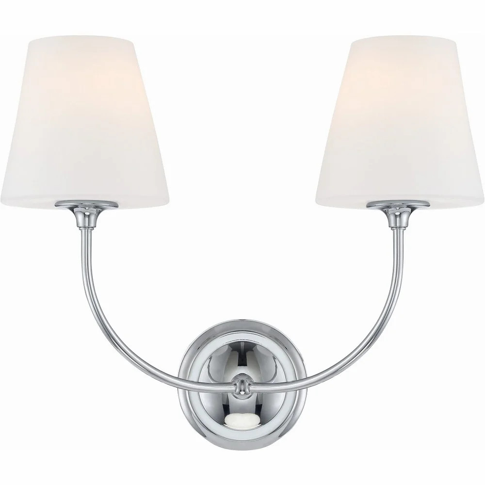 Crystorama Lighting - Sylvan - 2 Light Wall Mount-14.75 Inches Tall and 17 | Walmart (US)