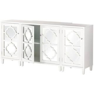 Reflections White Mirrored Console Table Set | The Home Depot