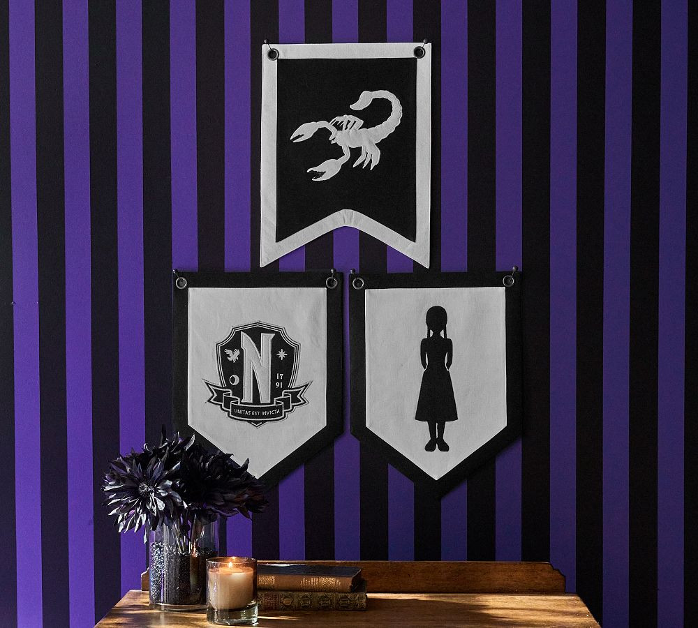 Wednesday Pennants - Set of 3 | Pottery Barn (US)