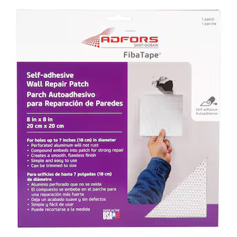 FibaTape Aluminum 8-Inches x 8-Inches Drywall Repair Patch | Lowe's