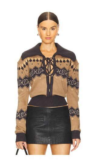 Nordic Cowboy Sweater in Tan Multi | Revolve Clothing (Global)
