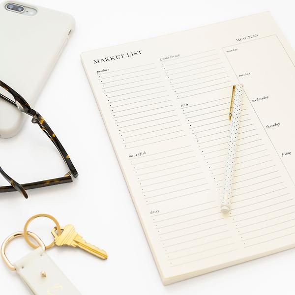Sugar Paper Market List Meal Planning Notepad | The Container Store