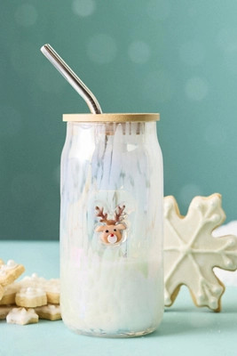 The Festive Confetti Icon Juice Glass Tumbler with Lid | Anthropologie (US)