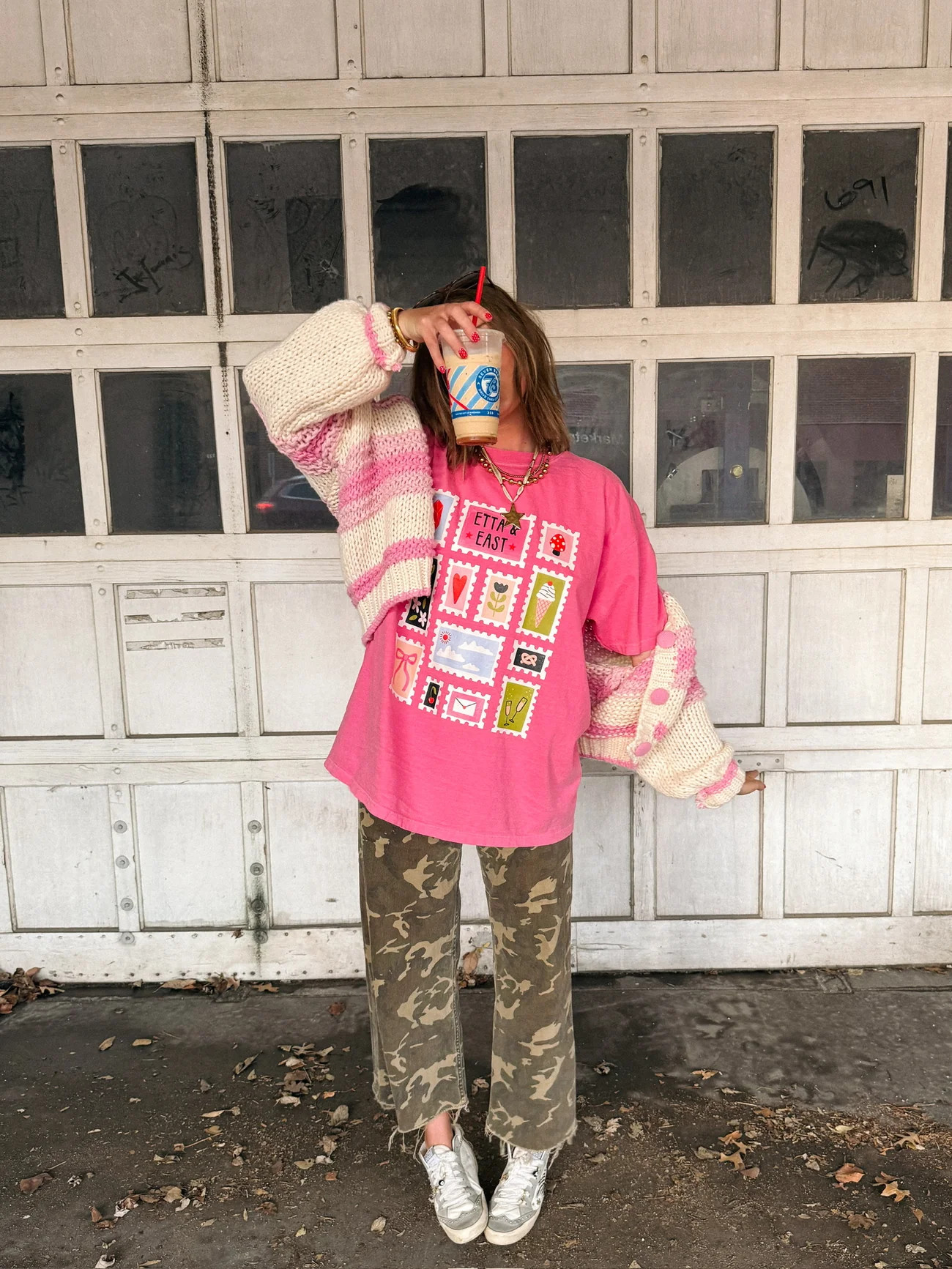 ETTA OG | stamped with love graphic tee - pink | Etta+East