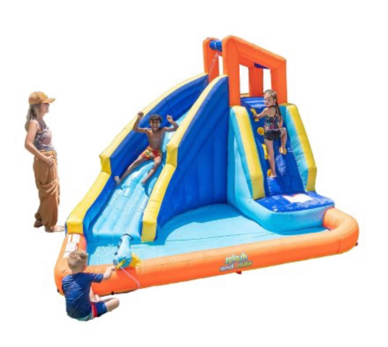 Kids inflatable bounce house, water slide, toddler, little and big kids, fun outdoor activity, summer toy

#LTKhome #LTKkids #LTKfamily