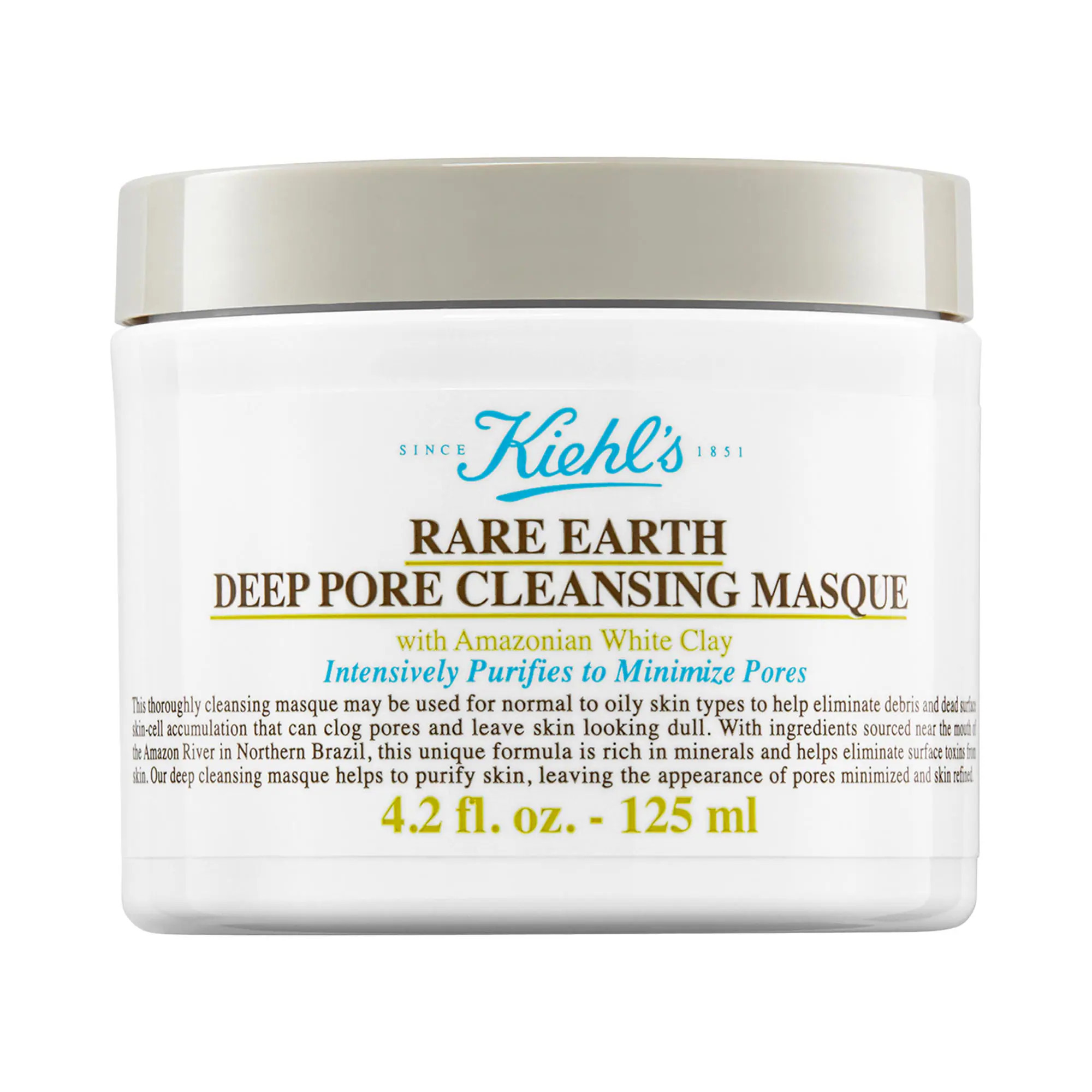 Kiehl's Since 1851 Rare Earth Deep Pore Minimizing Clay Face Mask for Oily Skin 4.2 oz | Sephora (US)