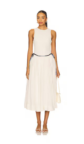 Free People Nightingale Solid Midi Dress in Cream. - size M | Revolve Clothing (Global)