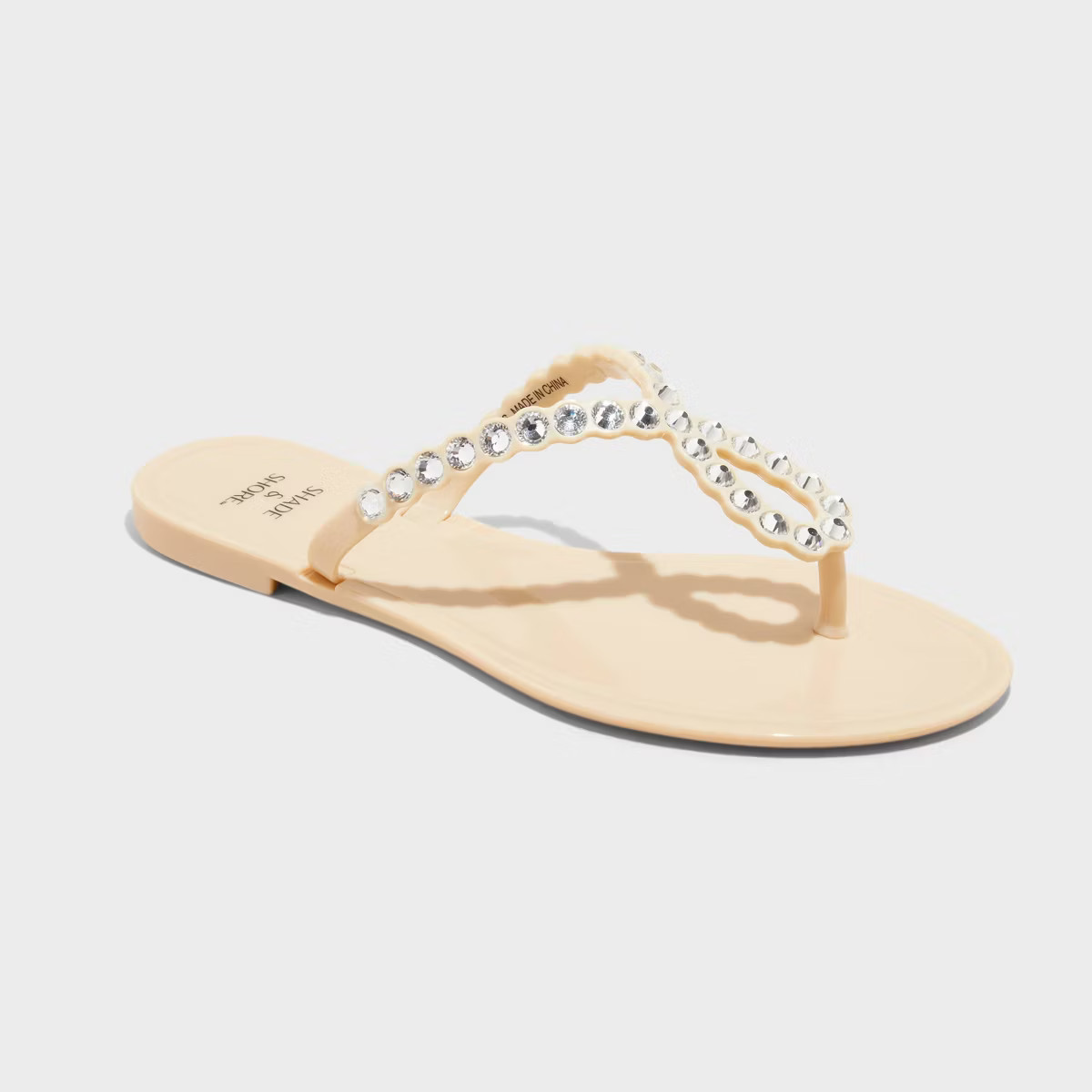 Women's Luella Rhinestone Jelly Thong Sandals - Shade & Shore™ | Target