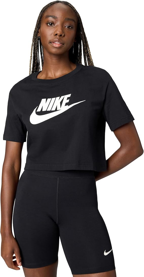 Nike Women's Sportswear Essential Cropped Logo T-Shirt | Amazon (US)