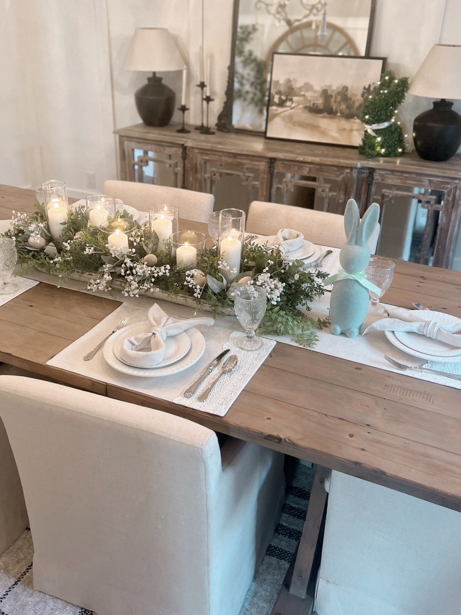 Easter tablescape from @walmart: You can create little bunny shapes with your napkins and napkin rings! 🐰 #walmartpartner #walmart #walmarthome #iywyk

#LTKhome #LTKSeasonal #LTKfamily