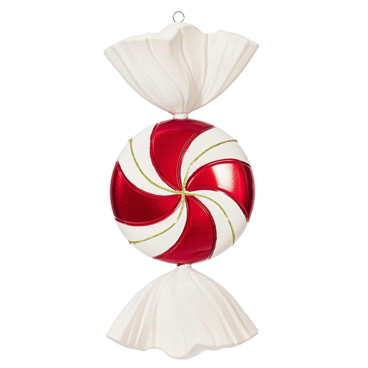 18.5" Swirl Candy Glitter Ornament | Wayfair North America