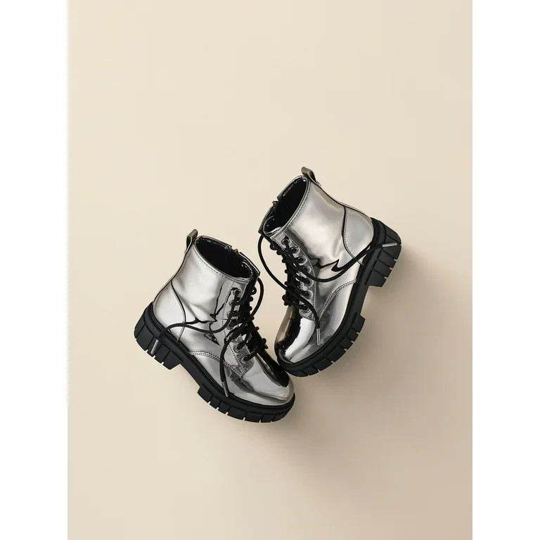 Madden NYC Little Girl & Big Girl Lug Bottom Combat Boot, Sizes 13-5 | Walmart (US)