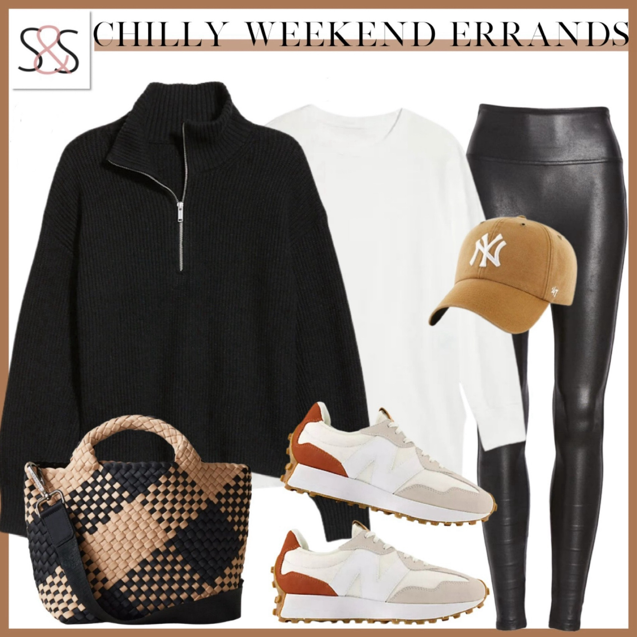 This half zip with faux leather leggings is a great winter outfit, especially for the holiday season!

Sunsets and Stilettos, weekend wear, new balance sneakers

#LTKSeasonal #LTKHoliday #LTKActive