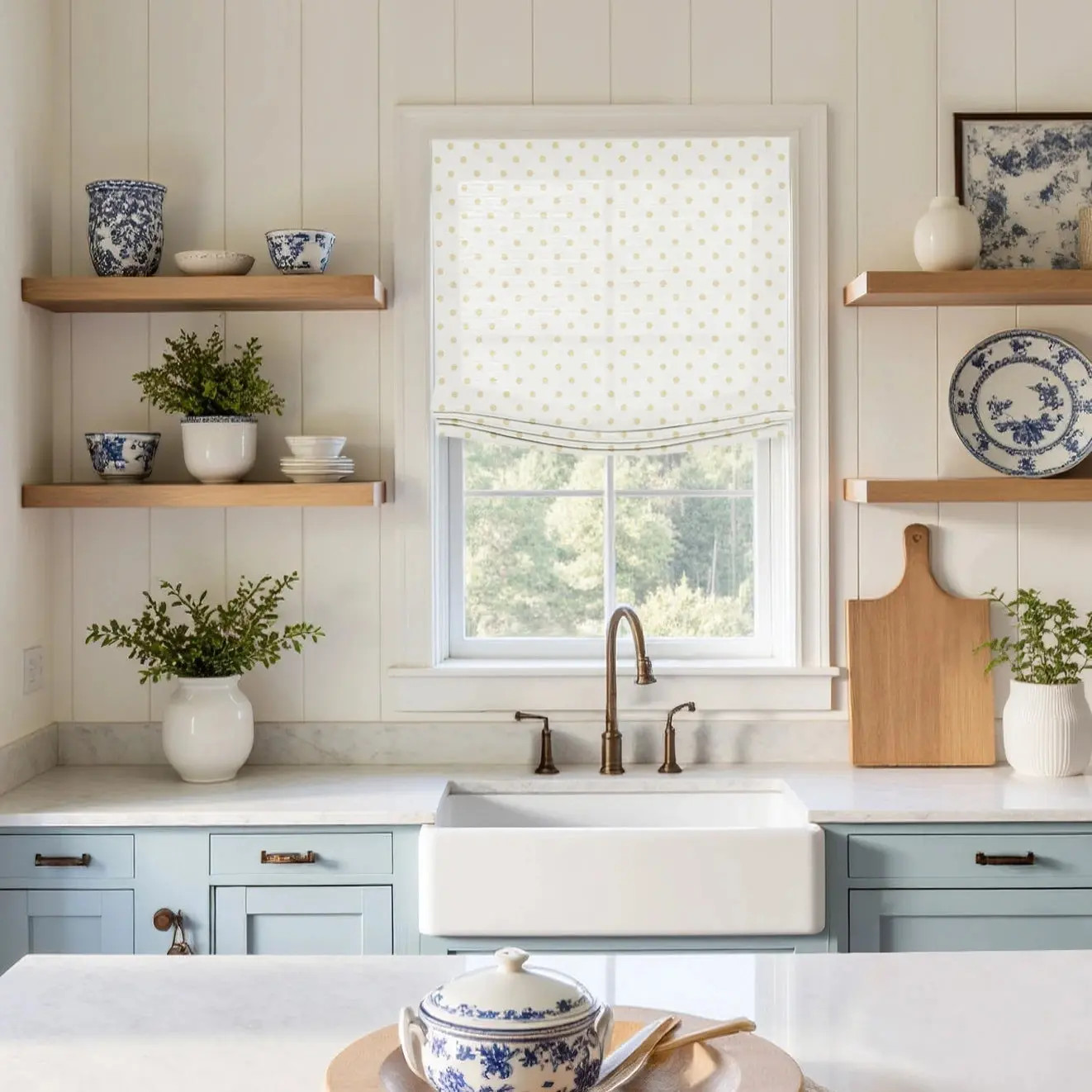 Custom Relaxed Roman Shades Cord Lift | TWOPAGES