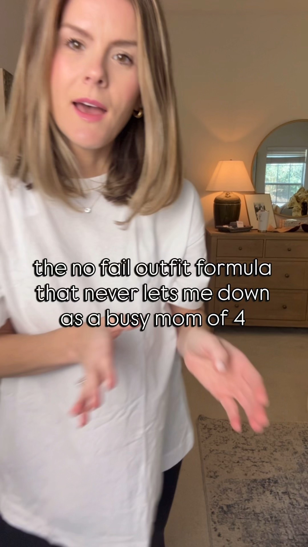 easy & realistic mom on the go outfit! 

I’m wearing the denim shirt in a size small. 

The PowerSoft leggings in a medium and the oversized tee in a small 

#LTKmomlife #LTKdayinmylife #LTKOver40