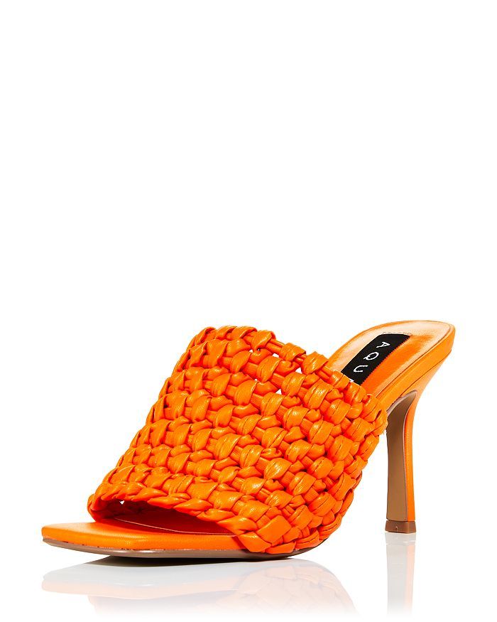 AQUA Women's Katy Woven Low Heel Slide Sandals - 100% Exclusive Shoes - Bloomingdale's | Bloomingdale's (US)