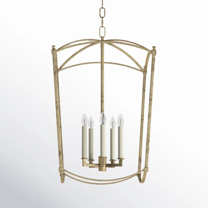 Olive 5 - Light Dimmable Lantern Geometric Chandelier | Wayfair North America