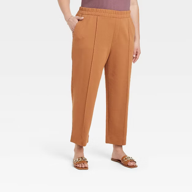 Women's High-Rise Slim Straight Fit Ankle Pull-On Pants - A New Day™ | Target