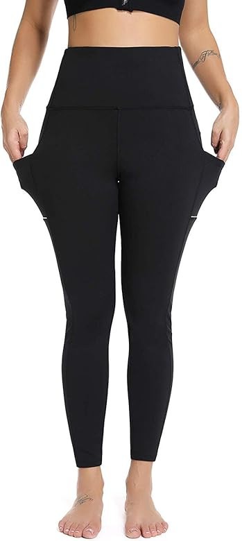 Olacia Workout Leggings for Women High Waisted Leggings with Pockets Tummy Control Yoga Pants | Amazon (US)