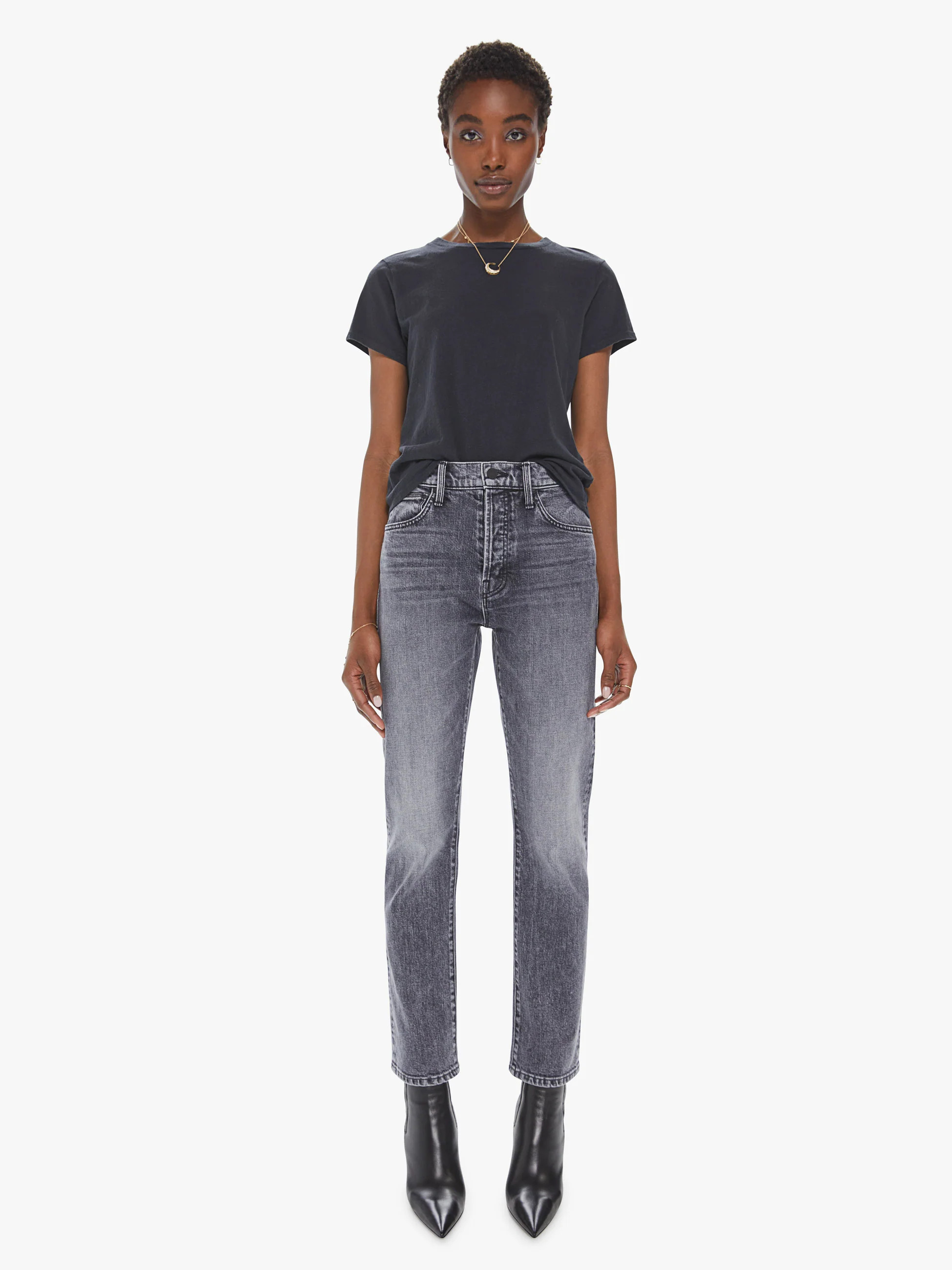 HIGH WAISTED HIKER HOVER - MIDNIGHTS WITH MOLLY | Mother Denim