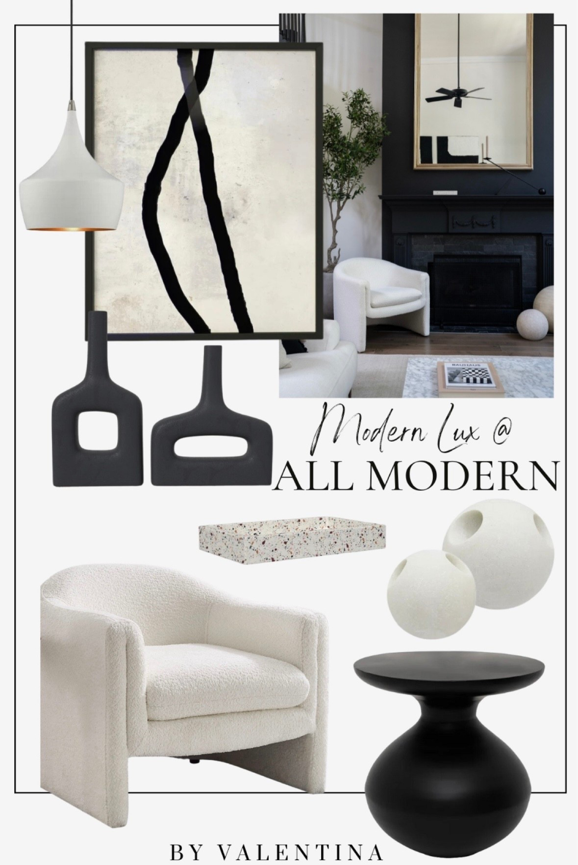 I’m totally obsessed with this Modern Luxe bedroom look—the perfect fresh start for the seasonal transition! Sleek black accents meet cozy white textures, creating a chic, timeless vibe that’s both bold and inviting. This space is all about clean lines, luxe comfort, and effortless style. Who is ready to elevate their home this season?  

 #LTKSeasonal #LTKHome #LTKStyleTip