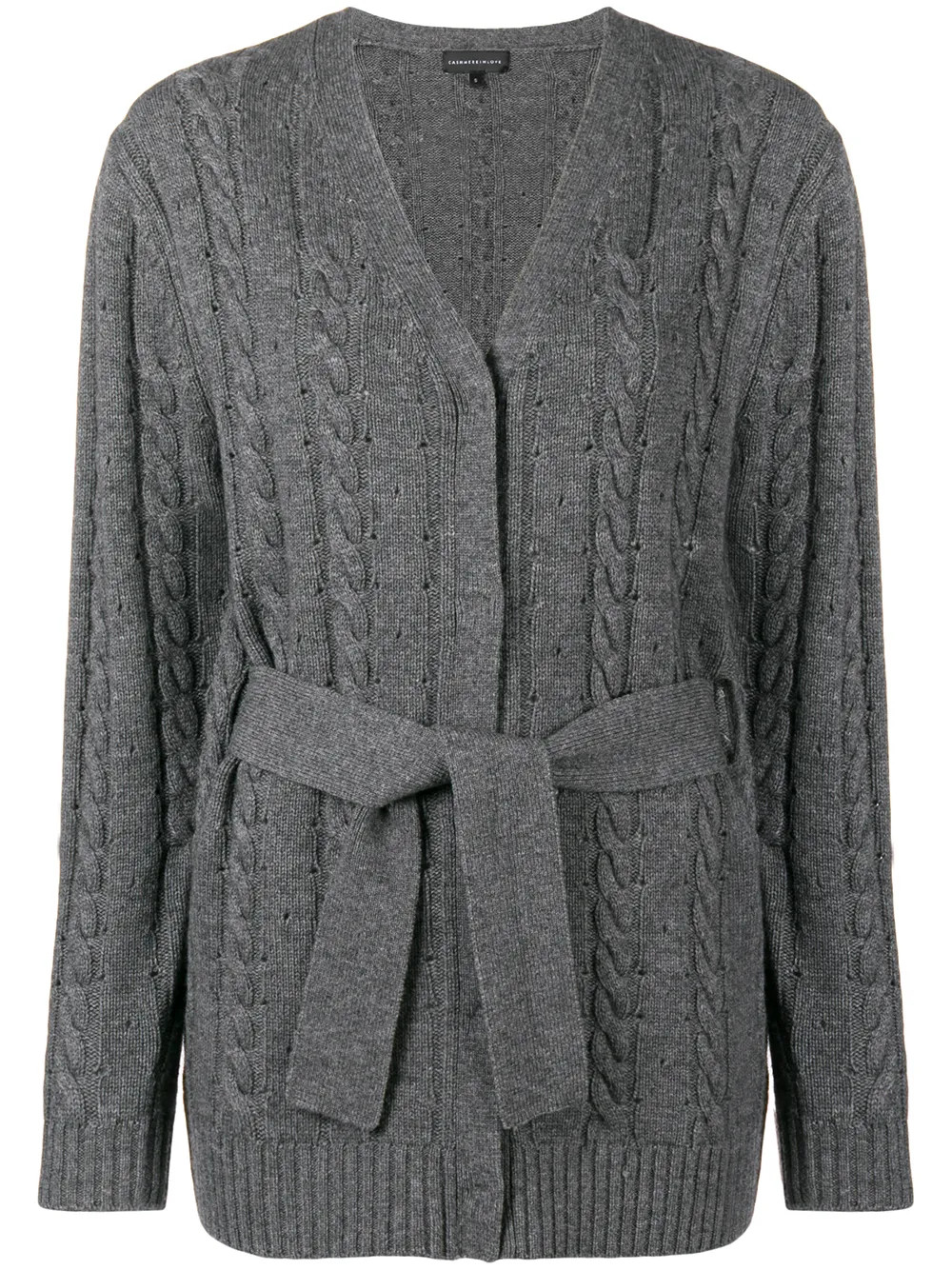 Cashmere In Love Cardigan Mit Zopfmuster | Grau | FARFETCH DE | Farfetch Global