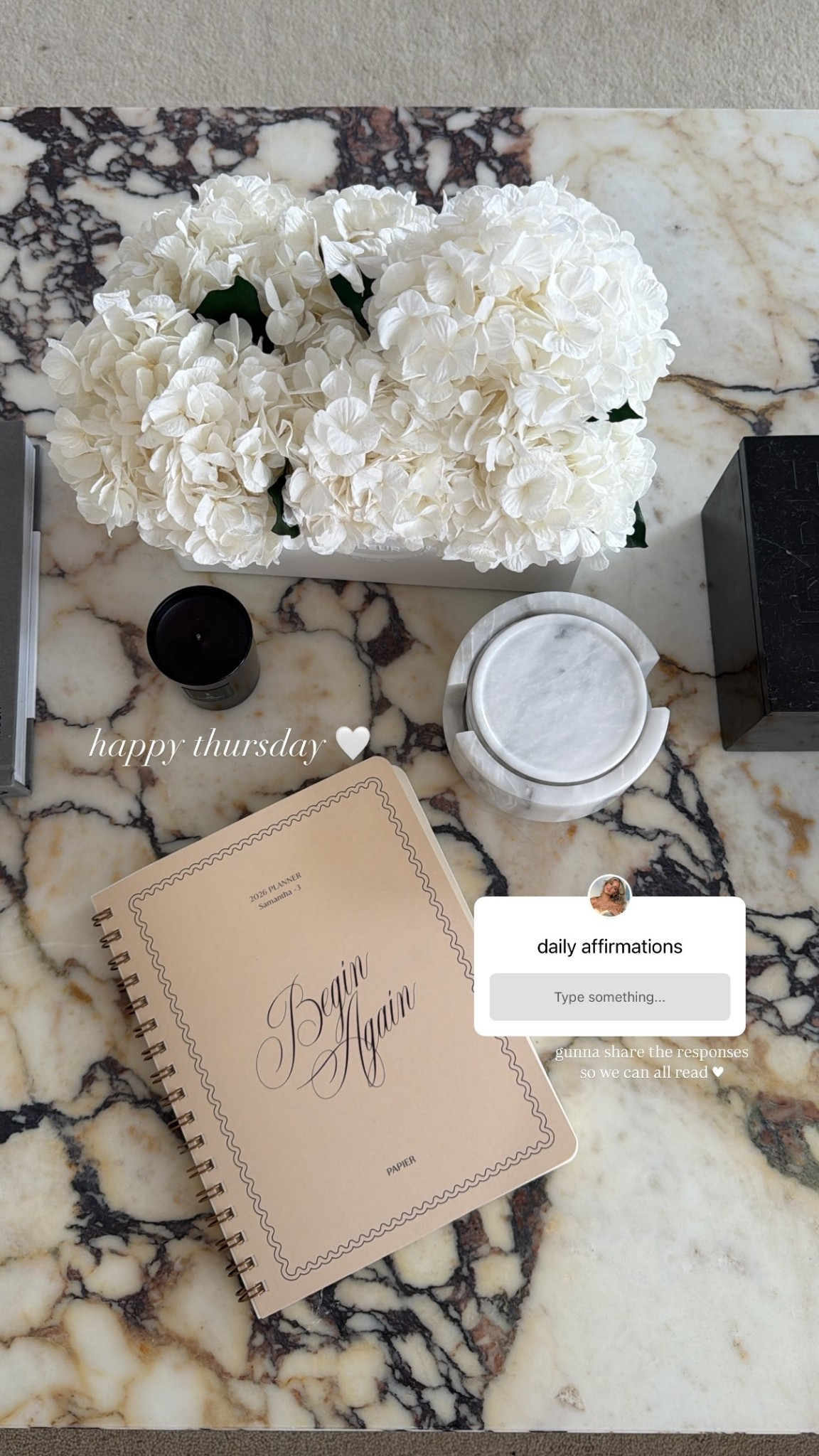 happy thursday 🤍 gunna share the responses so we can all read <3

#LTKHome #LTKdayinmylife #LTKselfcare