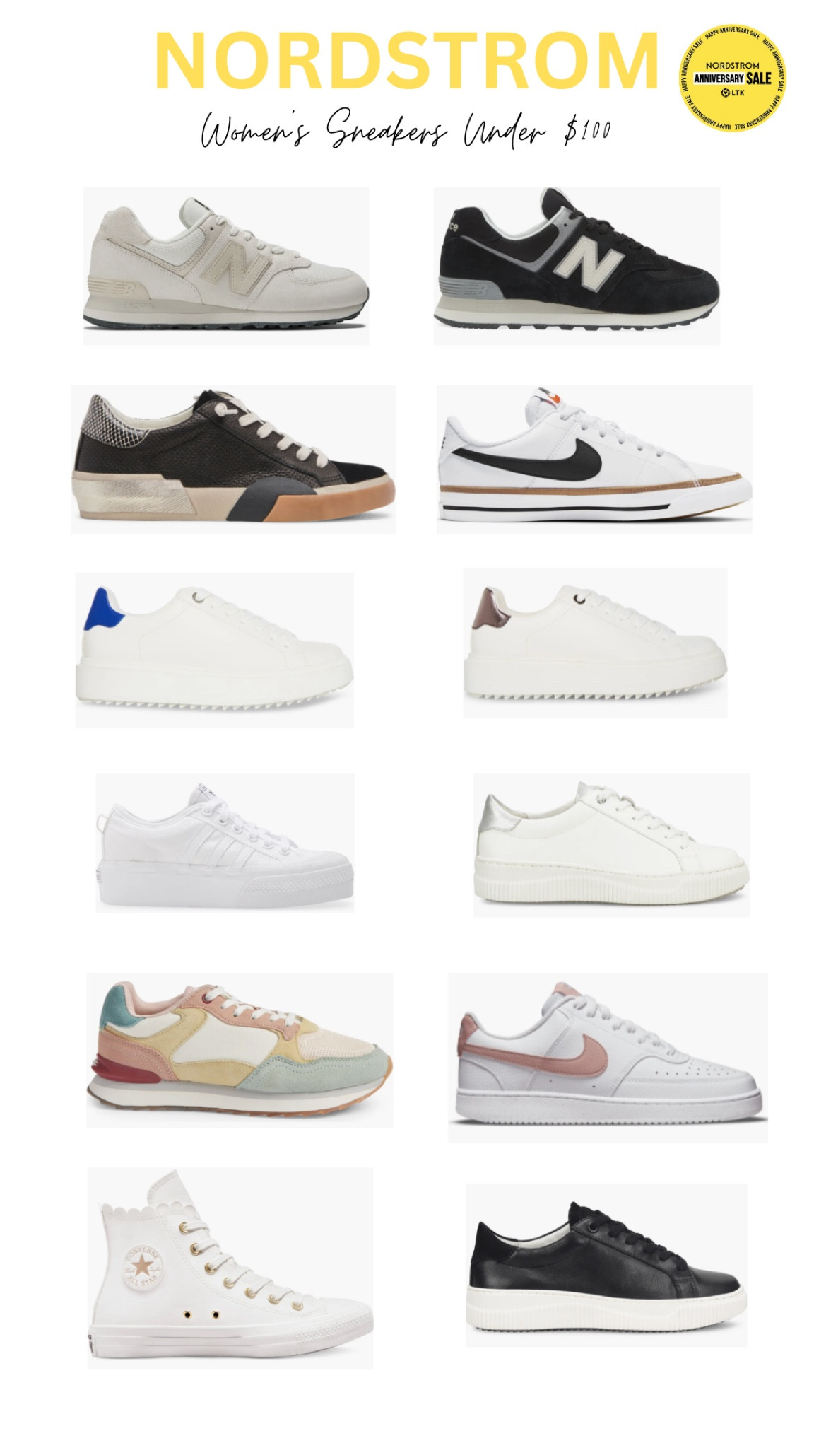 Women’s sneakers for under $100 🤩 LTKxNSale starts July 17th!! 💛🖤

dolce vita, Nike sneakers. Women’s sneakers. Adidas. Under $100. Nordstrom sale. White sneakers. Black sneakers. Summer sneakers. Casual sneakers. Fall sneakers. 

#LTKshoecrush #LTKxNSale #LTKunder100