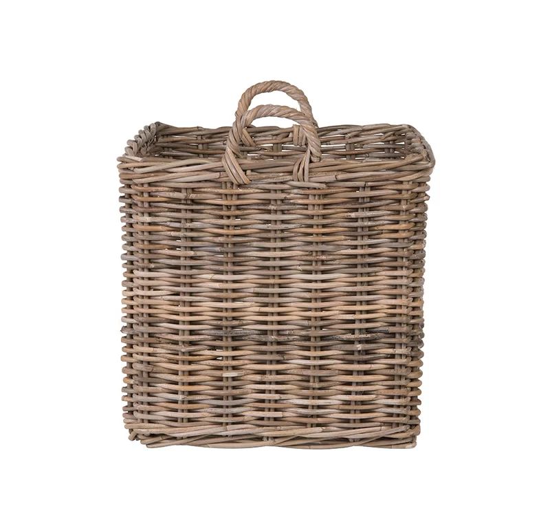Kobo Square Rattan Basket, Grey, Large | Wayfair North America