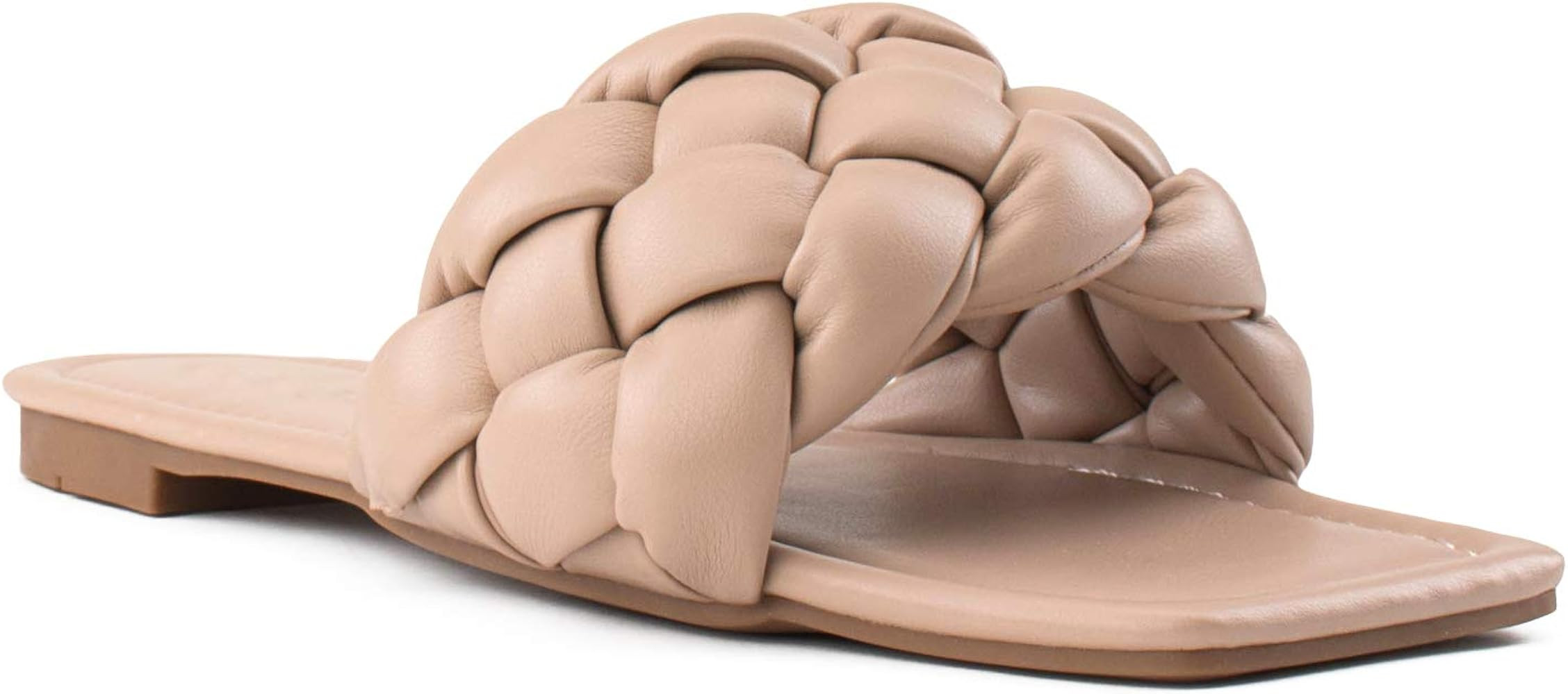 RF ROOM OF FASHION Women's Open Square Toe Trendy Slide Sandals | Amazon (US)