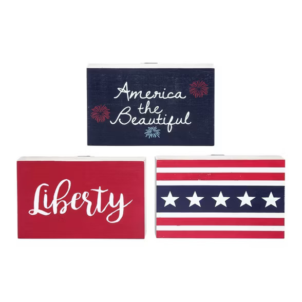 C&F Home Americana July 4th Rectangle Sitter, A/3 | Target