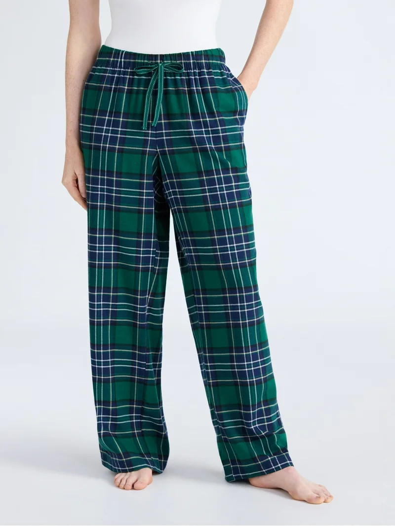 Joyspun Women's Flannel Sleep Pants, 30'' Inseam, Sizes XS-3X | Walmart (US)