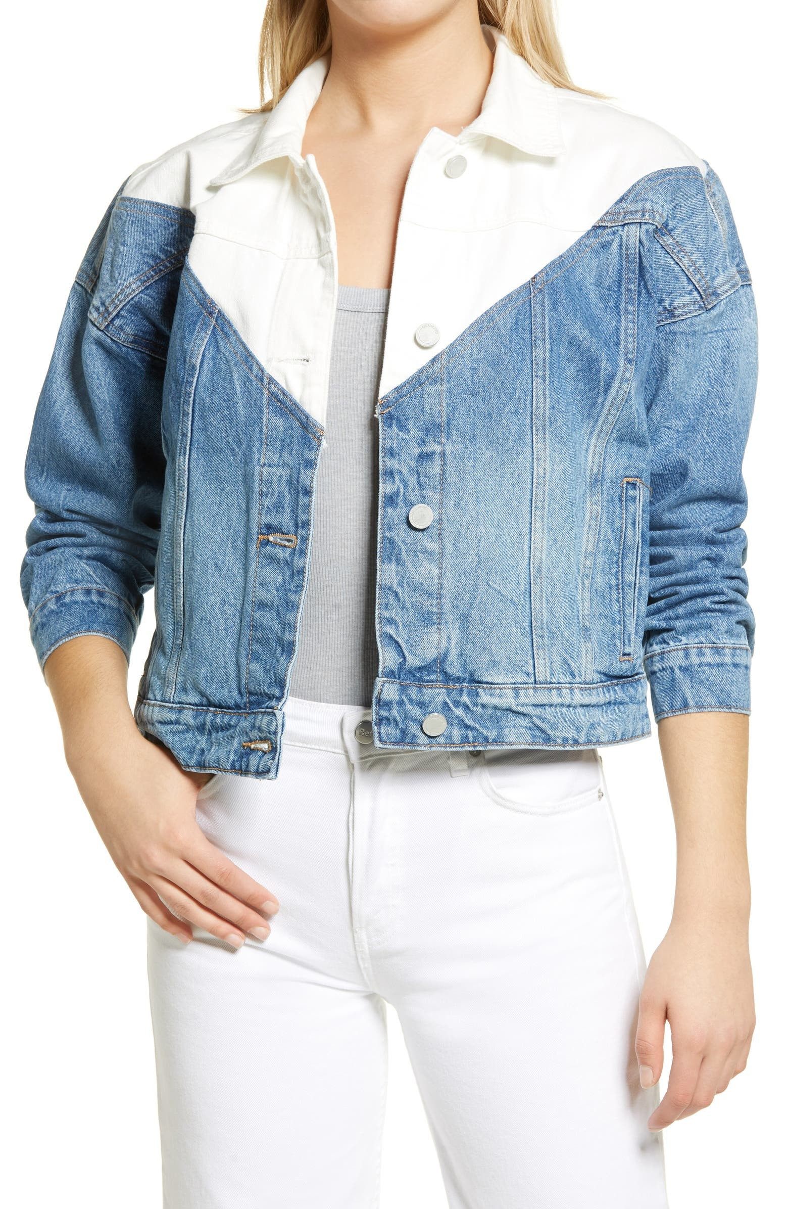 Patchwork Drop Denim Jacket | Nordstrom | Nordstrom