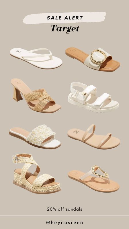 Such a great deal at Target right now! 20% off summer sandals ☀️🤍 Loving their new arrivals!

#LTKSeasonal #LTKShoeCrush #LTKStyleTip