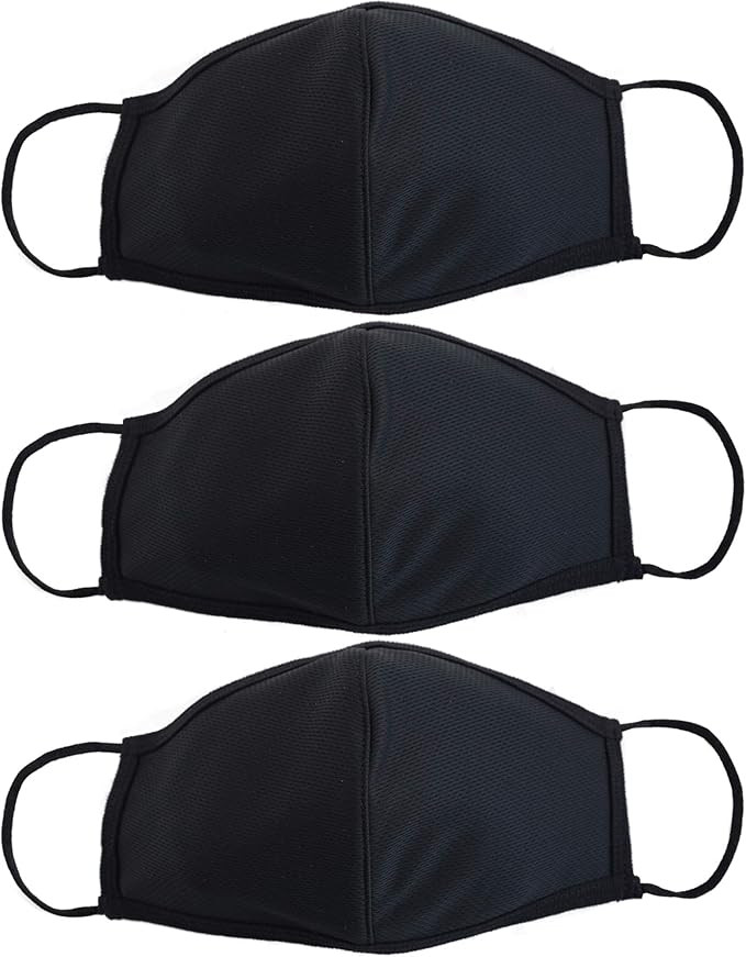 EnerPlex Premium 3-Ply Reusable Face Mask - Breathable Comfort, Fully Machine Washable, Face Mask... | Amazon (US)