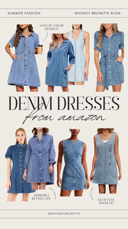 Adorable denim dresses from Amazon for summer!

Date Night Outfit | Jean Dress | Denim Dress

#LTKStyleTip #LTKFindsUnder100 #LTKFindsUnder50