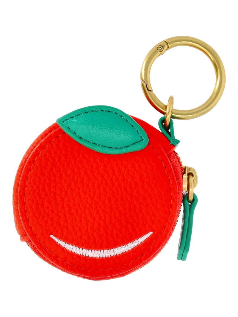 Free Assembly Women's Orange Coin Pouch Handbag Charm | Walmart (US)