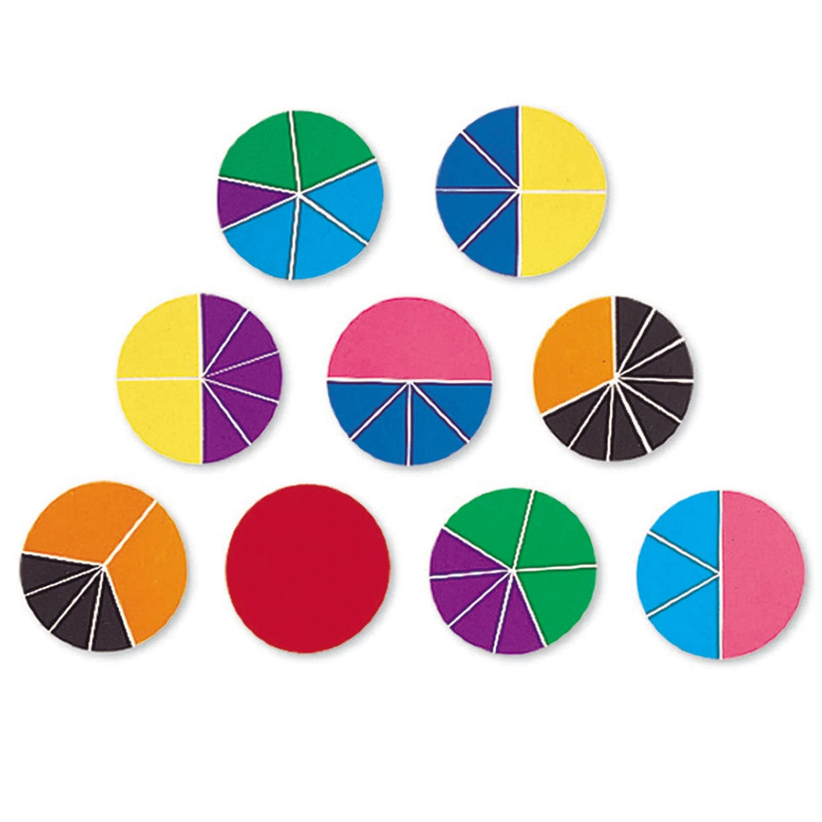 Learning Resources Rainbow Fractions Deluxe Circles with Storage, 9 Circles, Ages 6+ | Amazon (US)