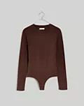 Crewneck Thong Bodysuit | Madewell
