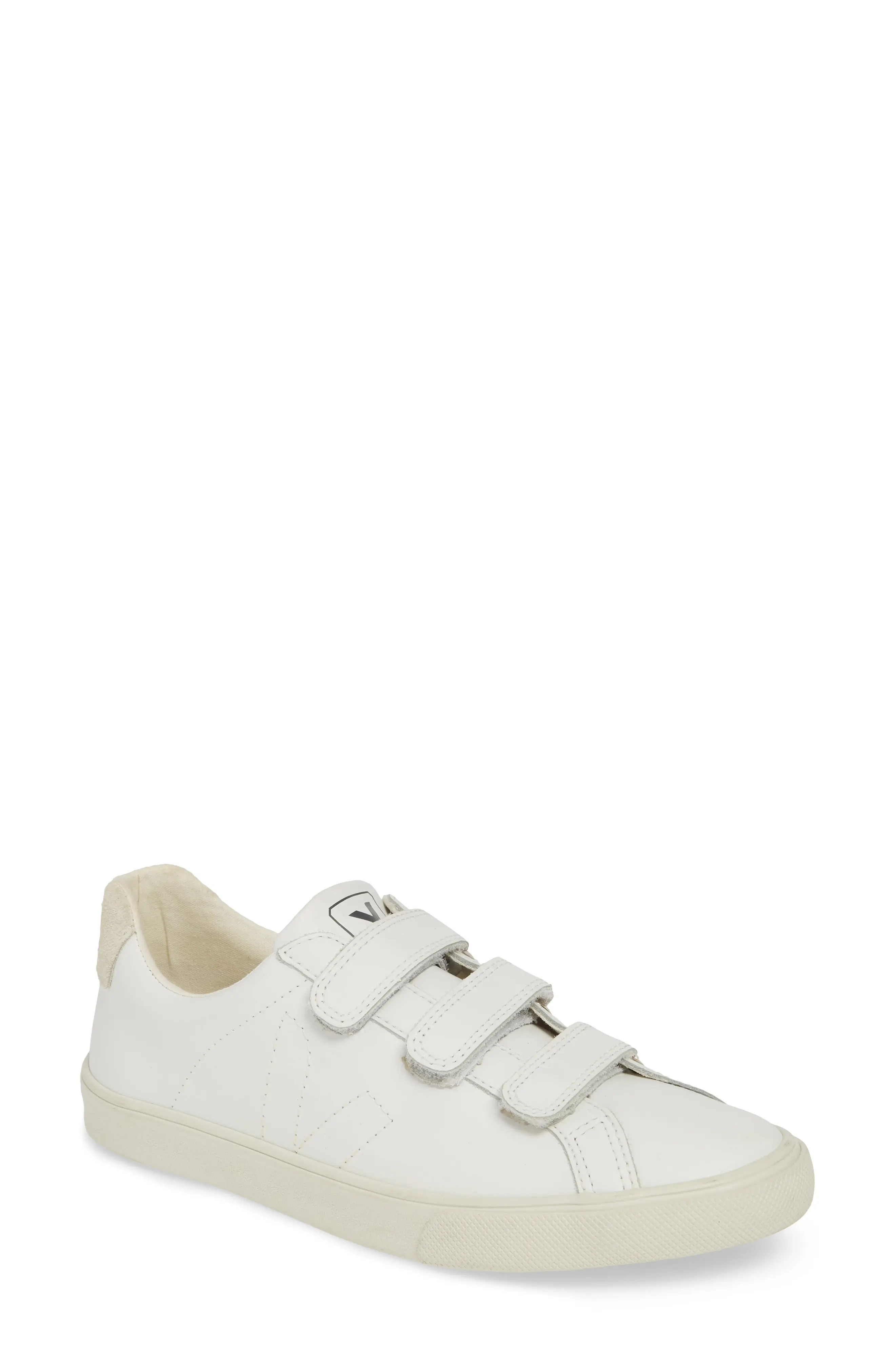 Veja Esplar 3-Lock Sneaker, Size 6 Women's in Extra White at Nordstrom | Nordstrom