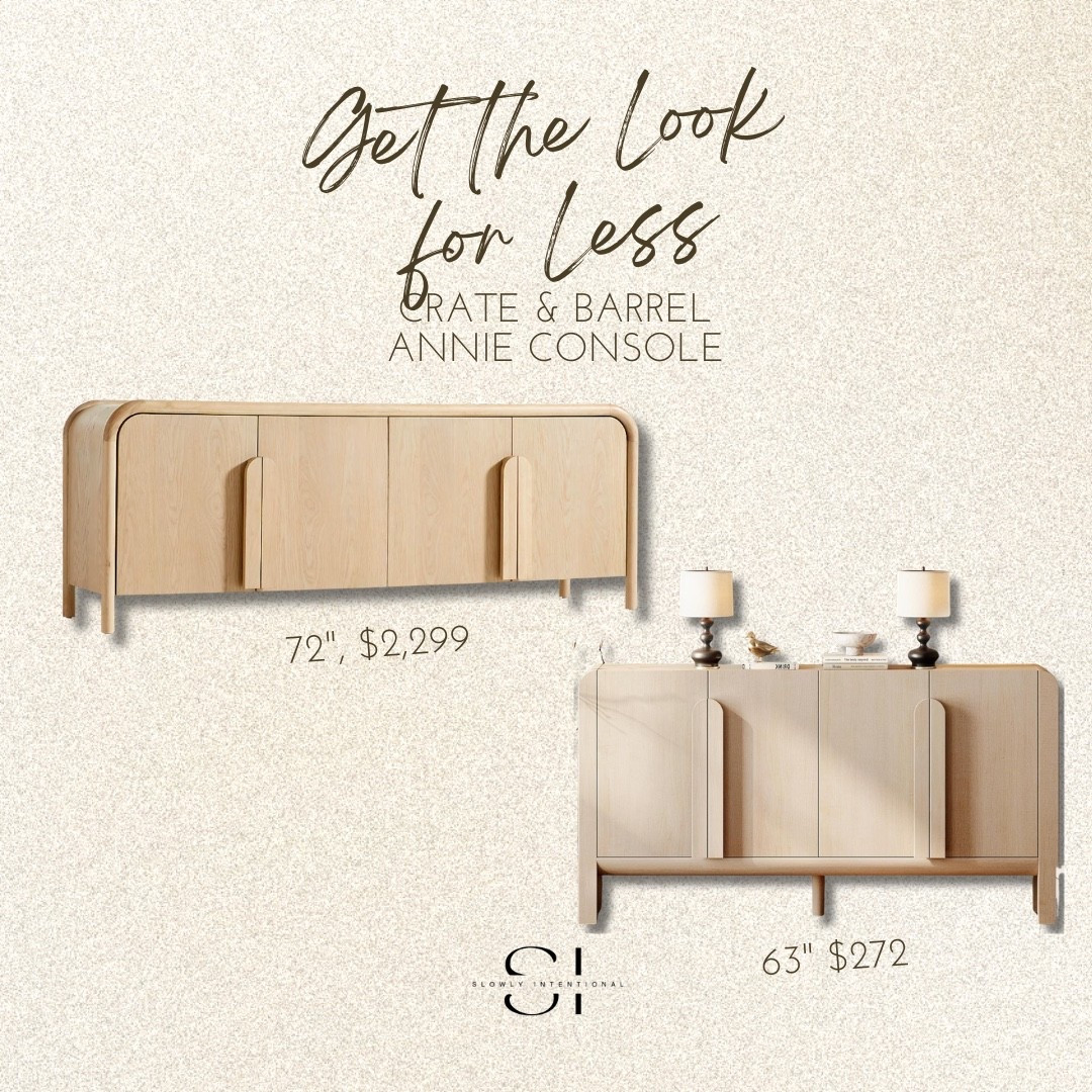 Score the high-end look of the Annie Console with this incredible designer lookalike that fits perfectly into any organic modern home. This affordable home decor find is a total steal and looks just like the expensive version while being way more budget-friendly. It is the perfect living room furniture piece to keep your space looking chic and functional even with kids around. #crateandbarrel #amazon #getthelookforless #dupe

#LTKHome
