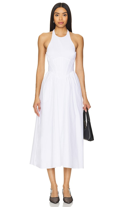 Bardot Kylen Midi Dress in White. - size 4 (also in 10, 12, 2, 6, 8) | Revolve Clothing (Global)