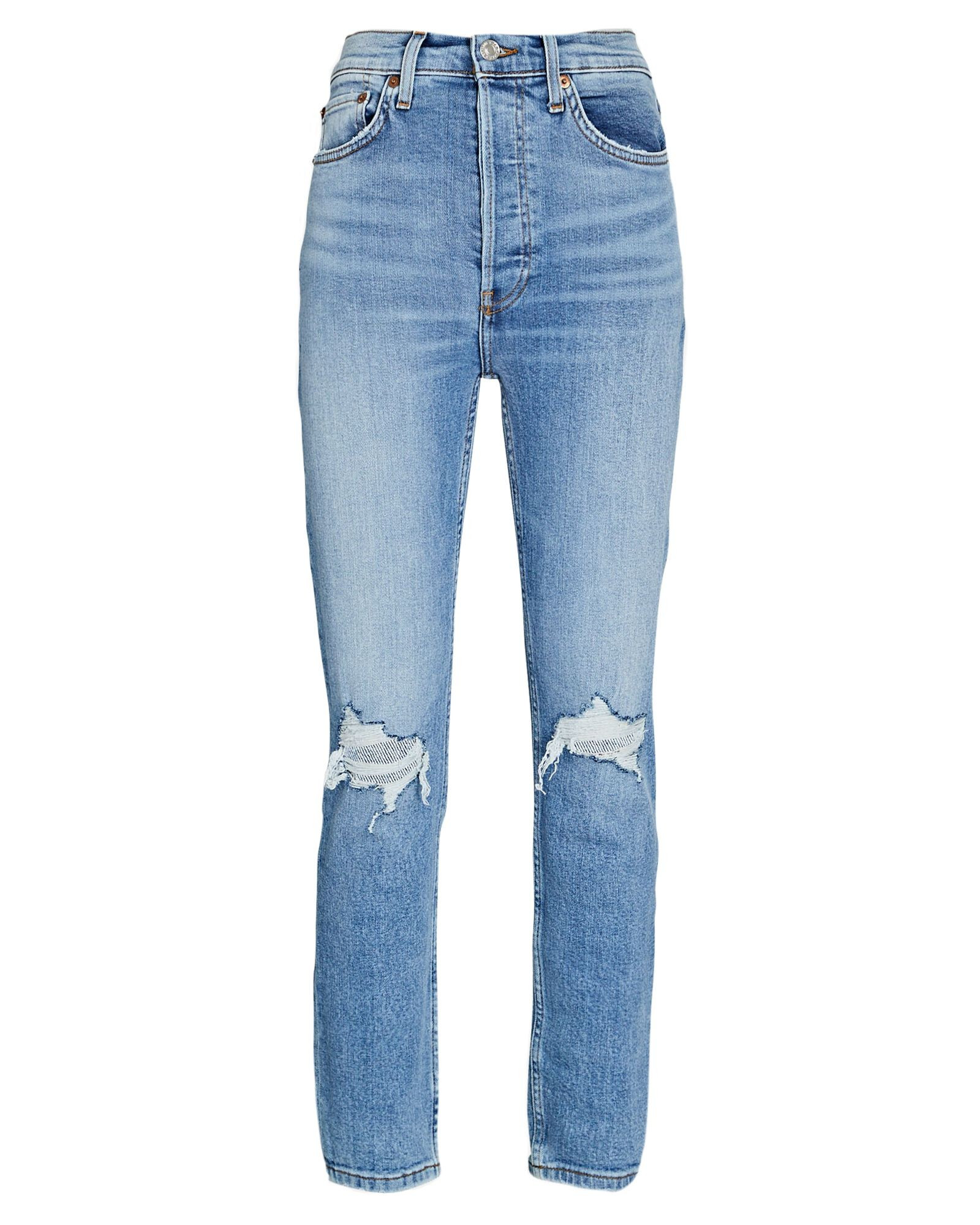 90s High-Rise Ankle Crop Jeans | INTERMIX