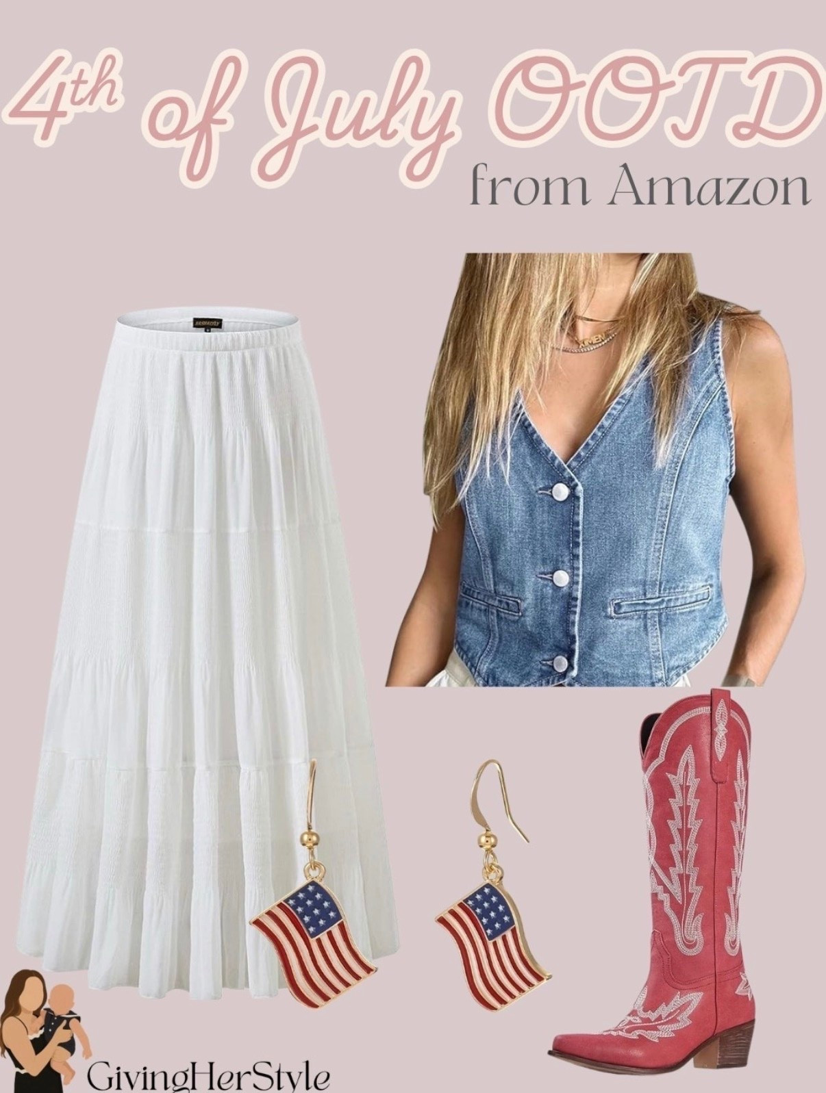 4th of July outfit ideas from Amazon prime 

4th of July, Fourth of July, USA, patriotic outfits, pool party, amazon fashion, amazon outfit idea, red white and blue, white shorts, graphic tshirt, travel, summer ootd

#LTKootd #LTKTravel #LTKSeasonal