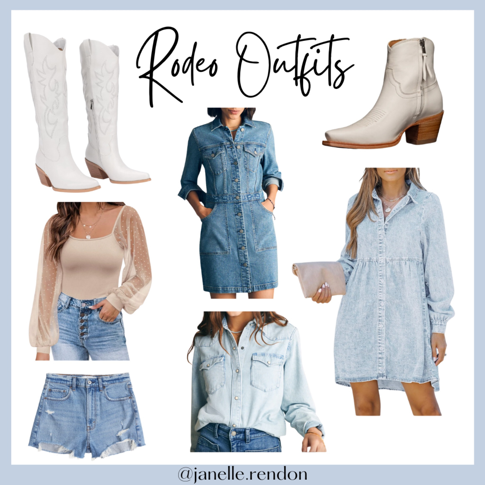 It’s almost rodeo time in Houston! Here are some of my picks for cute rodeo outfits this year. I also included links to some of my favorite denim dresses from last year (and my go to cowgirl boots for the past year). Perfect for the rodeo or a country concert this spring!

#LTKMostLoved #LTKstyletip

#LTKSeasonal