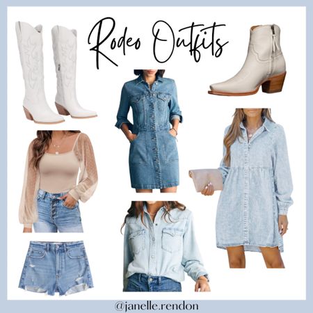 It’s almost rodeo time in Houston! Here are some of my picks for cute rodeo outfits this year. I also included links to some of my favorite denim dresses from last year (and my go to cowgirl boots for the past year). Perfect for the rodeo or a country concert this spring!

#LTKMostLoved #LTKSeasonal #LTKstyletip