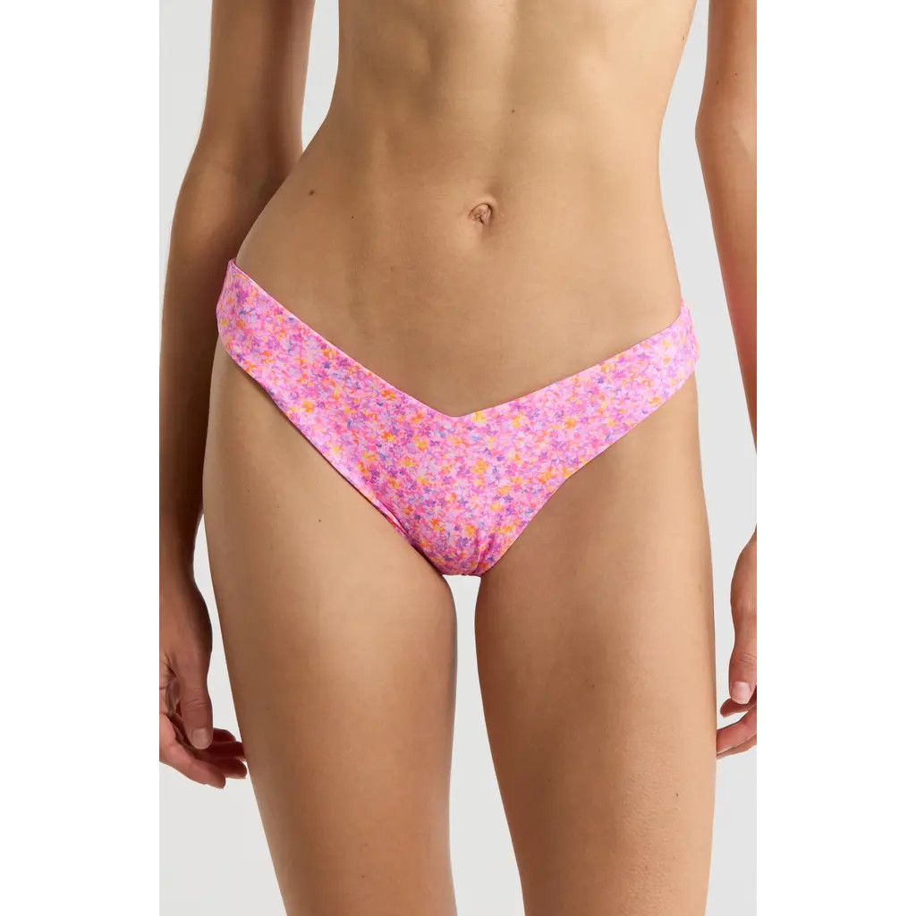 Kulani Kinis V-Cut Bikini Bottoms in Gelato Bloom at Nordstrom, Size X-Small | Nordstrom
