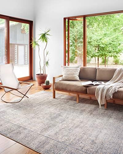 Loloi II WYN-03 Wynter Area Rugs, 7'-6" x 9'-6", Silver/Charcoal | Amazon (US)
