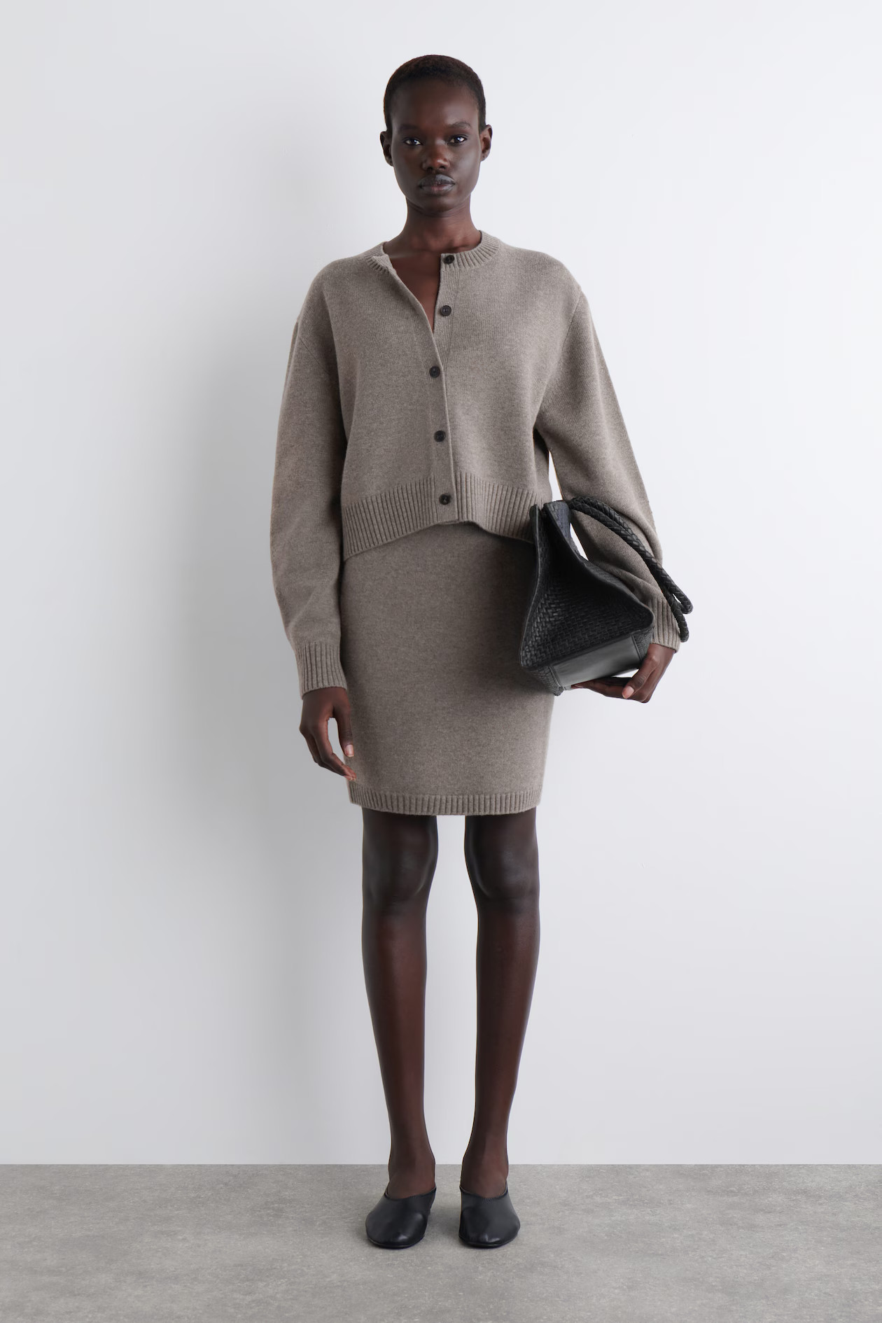 MERINO WOOL CARDIGAN - MOLE MÉLANGE | COS | COS (EU)